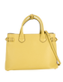 Banner Tote Bag, &pound;375, Handbags, Yellow, Leather, Front view